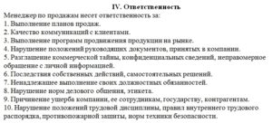 Должностная инструкция менеджера по продажам