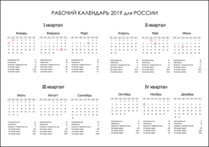 Производственный календарь на 2021 год, утверждённый правительством РФ